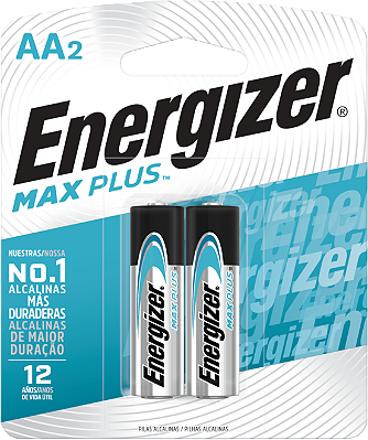 Pilha Alcalina Energizer Max Plus Aa2 2 Pilhas